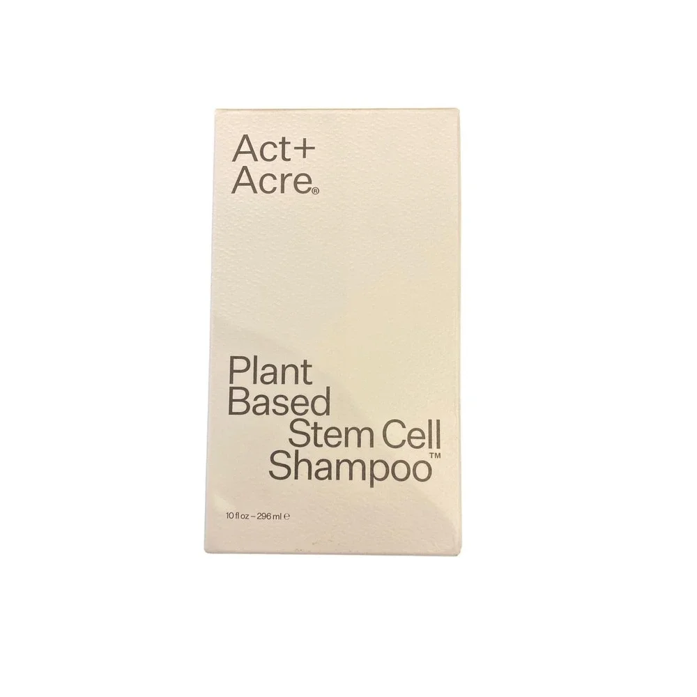 Act+Acre Plant Based Stem Cell Shampoo 10oz Thickening Scalp Care Caffeine Apple